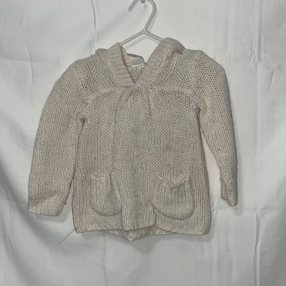 Old Navy sweater white with gold flakes - Picture 1 of 2